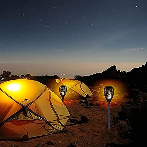 Solar Lights Outdoor, 4 Pack Flickering Flame Solar Torch Lights outside with Super Larger Size for Garden Decor, Waterproof Solar Garden Lights, Solar Powered Outdoor Lights for Patio Yard Pathway