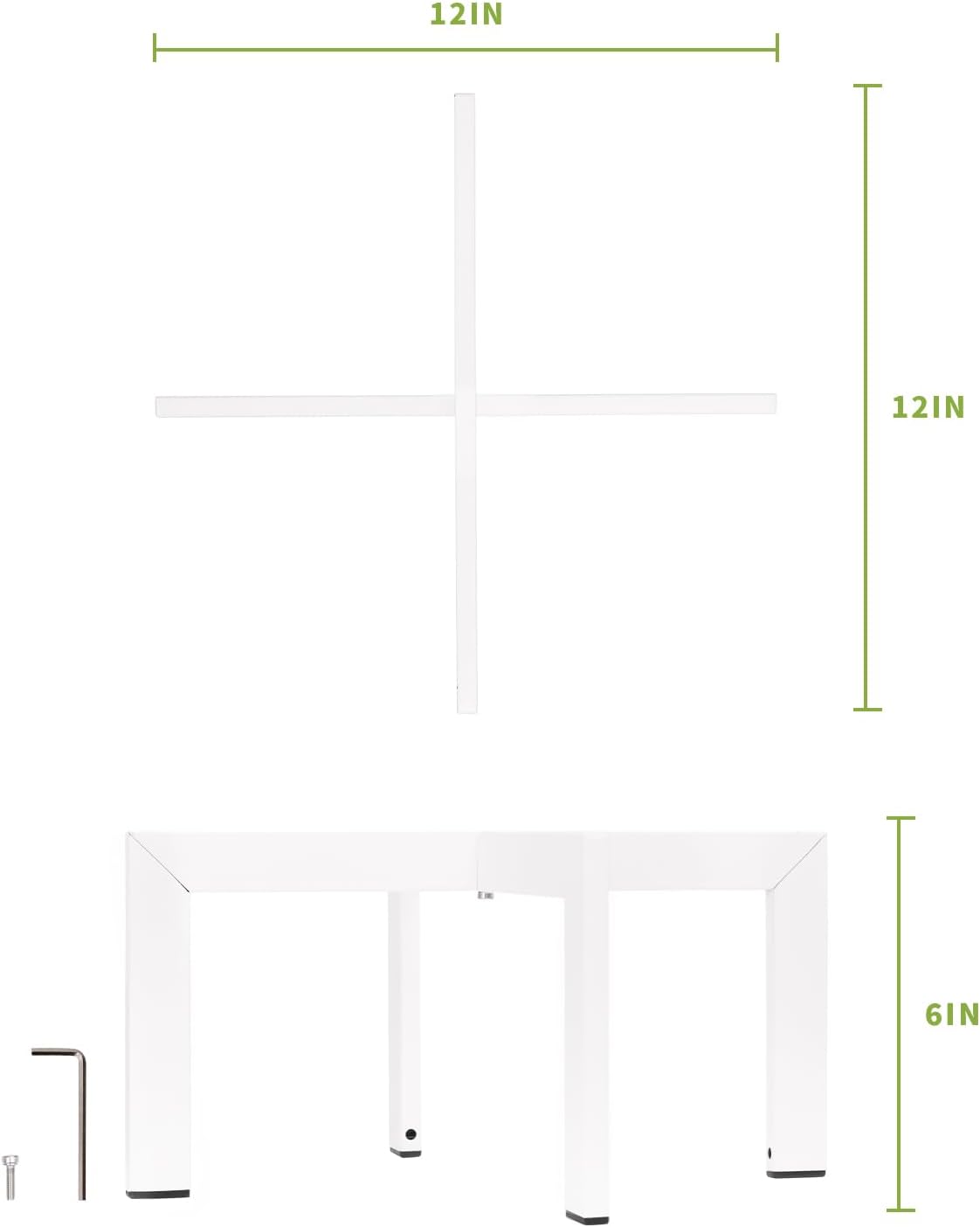 IZIDDO 4 Pack Plant Stand Indoor Outdoor,Metal Mid-Century Pot Stand,Modern Plant Holder Rattan Flower Plant Stool,Low Short Plant Stands for Indoor Fit 5-12 Inch Pot,White(Pot & Plant Not Included)
