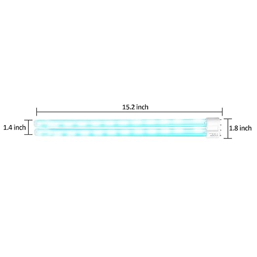 UV Light Sanitizer Replacement Light Bulb with Ozone,38W UV Light Bulb,UVC Home Disinfection Device Light Bulb,1 Count