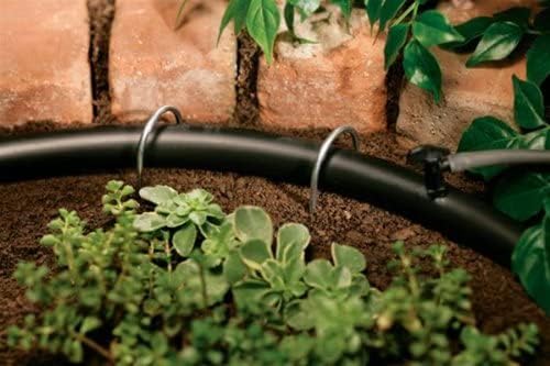 Orbit 10 Pack (100 Total Stakes) Drip Irrigation Tubing Stakes - 1/4 Inch Tube - 10 Pack