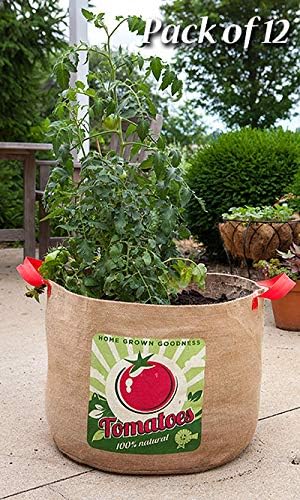 Panacea Bulk Buy of 12 84386 Tomatoes Grow Bag, 19" Dia.