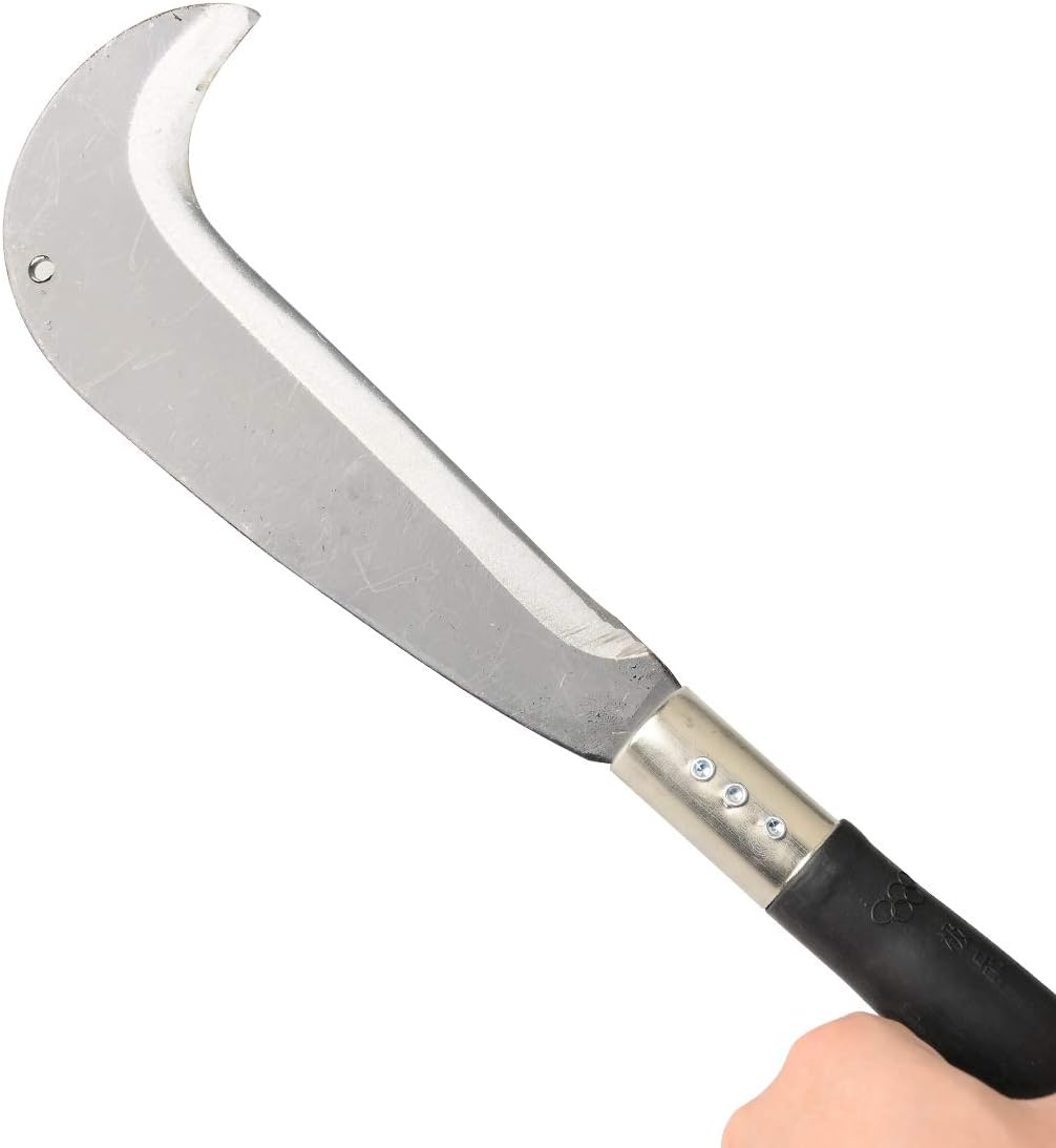 Zelin Machete with Heavy Duty Construction Black Plastic Handle,Ergonomic No-Slip Handle for Gardening, Agriculture, Bushcraft, Hunting and Outdoor