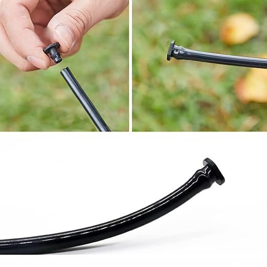 200 Pieces Drip Irrigation End Plug for 1/4 Inch Tube Closure Goof Hole Plugs Irrigation Stopper