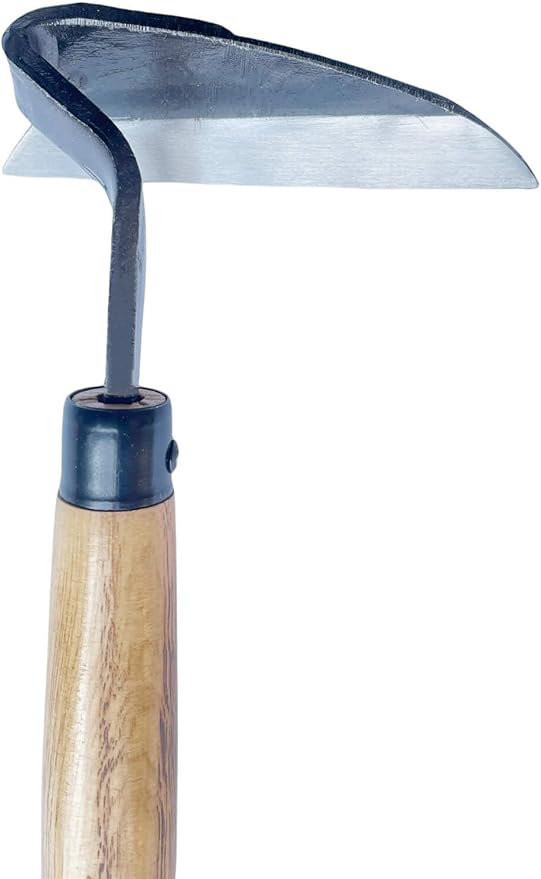 Left Handed Gardening Tools, Garden Hoe, Crack Weeder, Japanese Weeding Sickle, Grass Cutter Hand Tools for Lawn, Yard, Patio, Farming