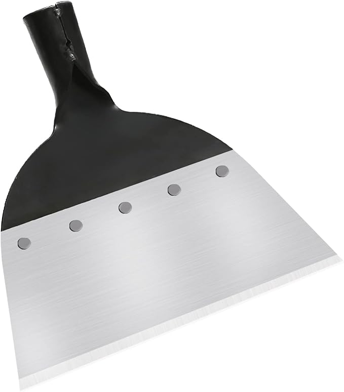 Garden Shovel Snow Shovel Multi-Functional Steel Flat Shovel Garden Spade Cleaning Scraper Garden Tool Ice Scraper Ice Chopper 9in/23cm