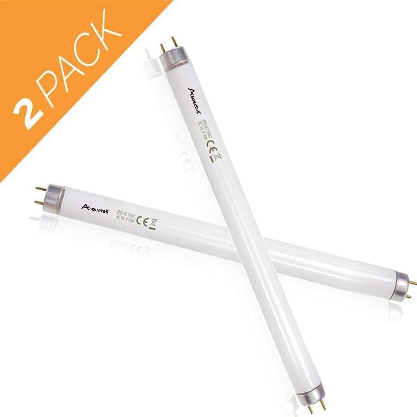 ASPECTEK Bug Zapper Mosquito UV Lamp Replacement Bulbs - Pack of 2X 10W UV Light Tubes, Compatible with ASPECTEK 20W Electronic Bug Zapper Models for Indoor Use