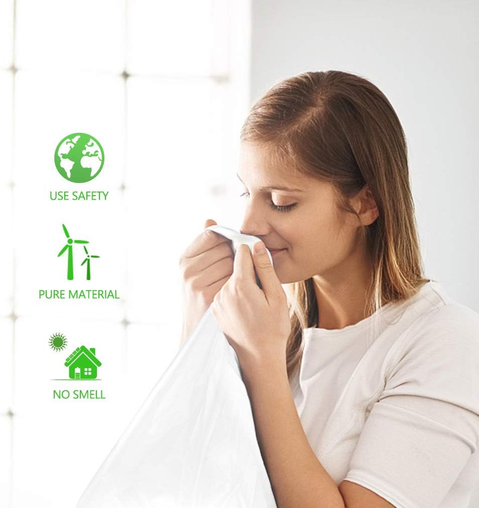 10 Gallon 300 Counts Medium Trash Bags Tall Kitchen Garbage Bags by Teivio, 9 Gallon 10 Gallon 11 Gallon,Bathroom Trash Can Bin Liners, Intended for Home,Plastic Bags for office kitchen, Clear