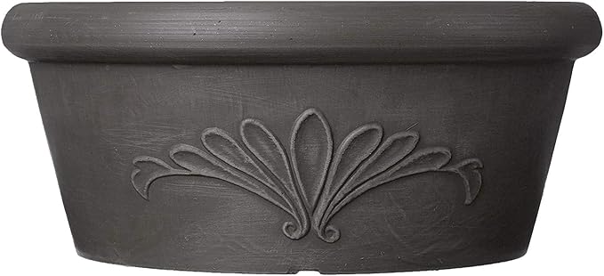 Arcadia Garden Products PSW TA20DC Bulb Pan, 8 by 3-Inch, Dark Charcoal, 8"x3"