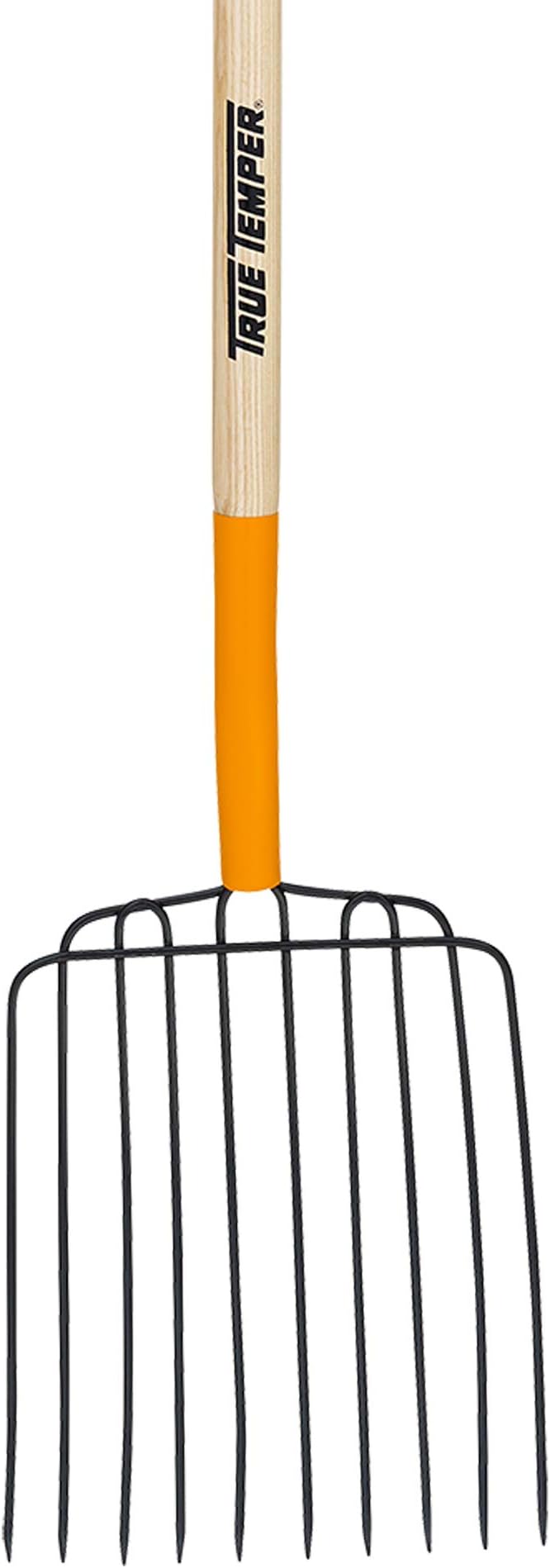 True Temper 2812400 10-Tine Bedding Fork with Hardwood Handle