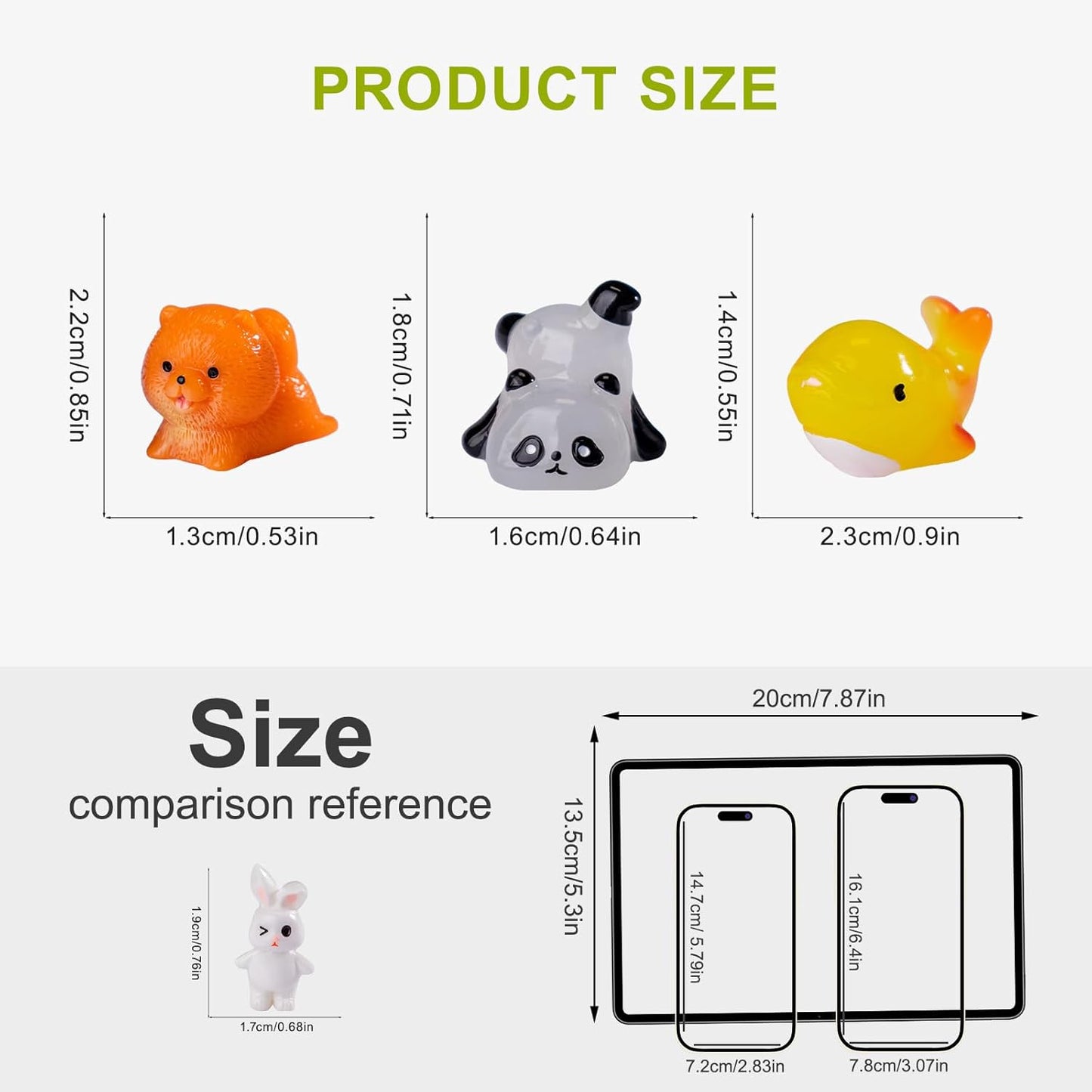 50 Pcs Mini Resin Animals Figures - Land & Sea Creatures Set for Fairy Garden Decor, Miniature Landscape Ornaments Collection