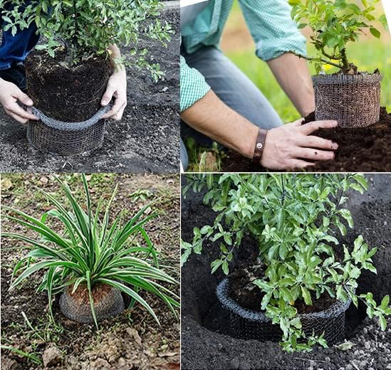 5pcs 10 Gallon Gopher and Vole Wire Baskets Protect Plants, Trees, Flowers and Bulbs from Voles, Gophers and Moles