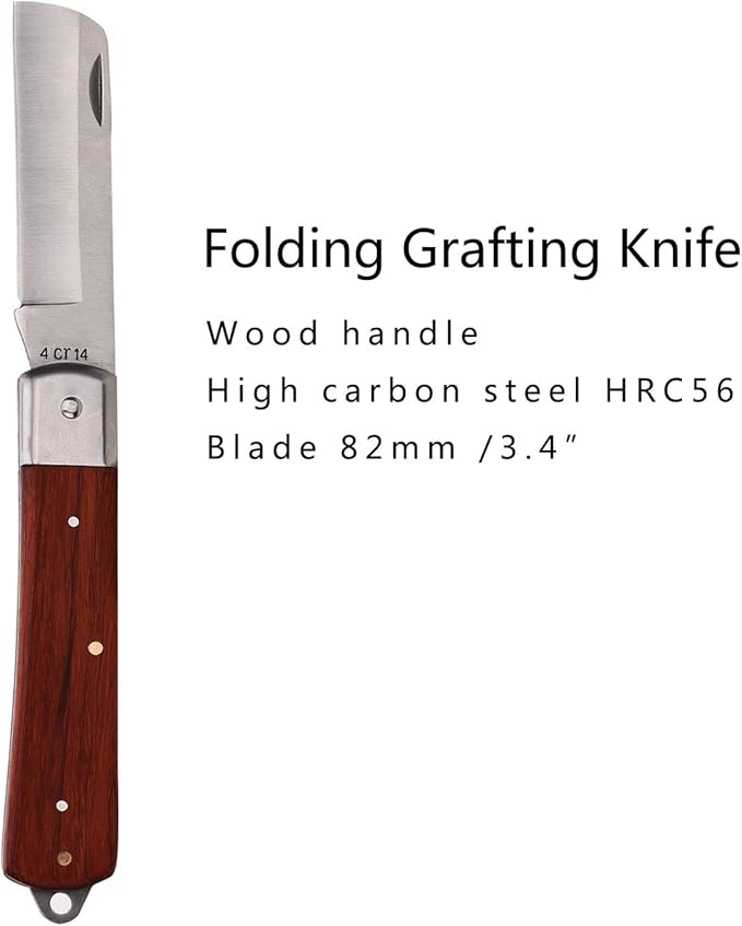 FUNTECK 2-in-1 Grafting Tools Pruner Kit, V-Graft Omega-Graft and U-Graft, Perfect for Fruit Tree Grafting, Including Grafting Tapes, Grafting Knife & Replacement Blades