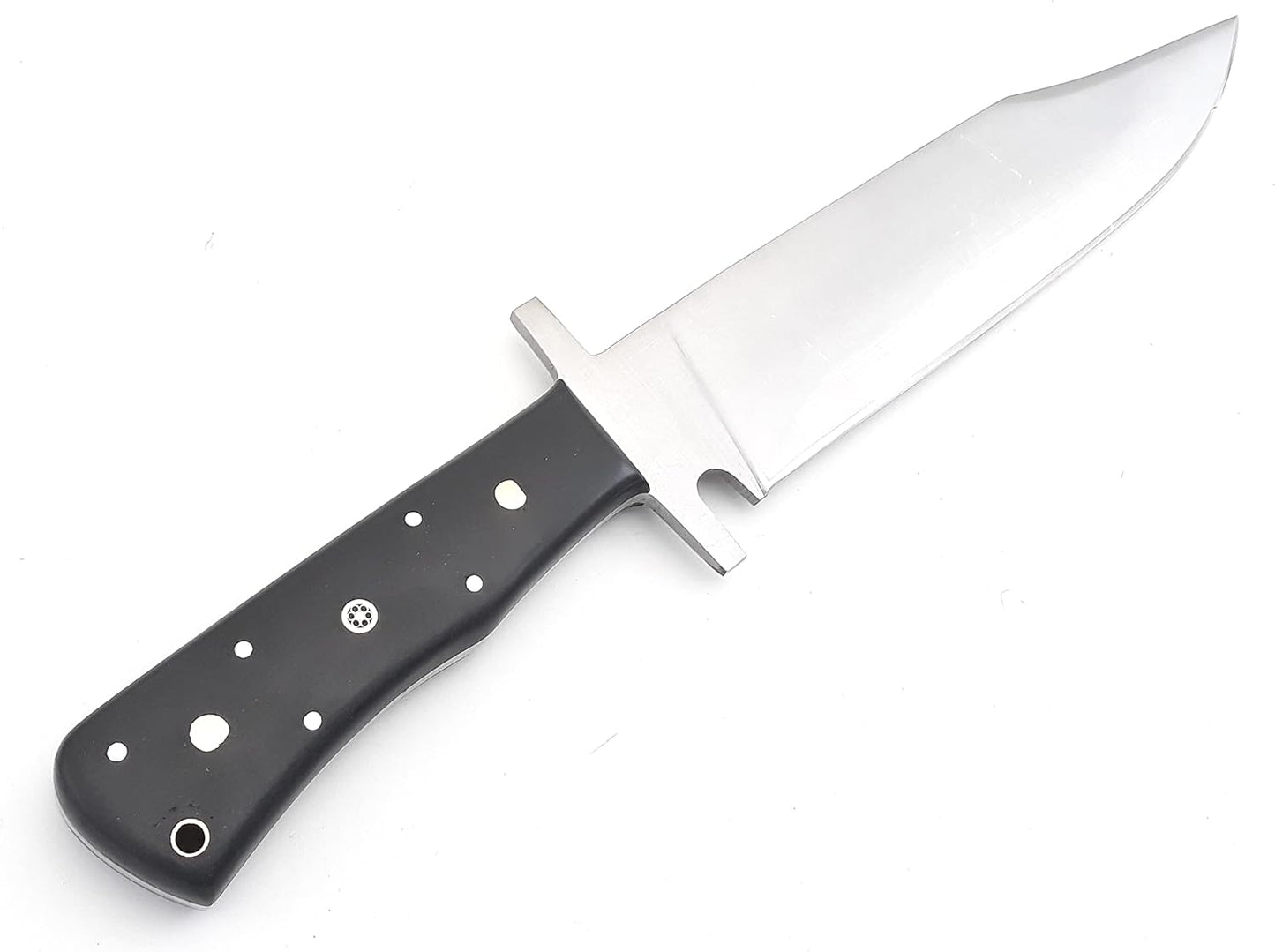 Nooraki - 15" Handmade Full Tang Hunting Knife with Leather Sheath, Multipurpose Bowie Knife with Micarta Handle for Everyday Carry, Outdoor Camping and Hunting