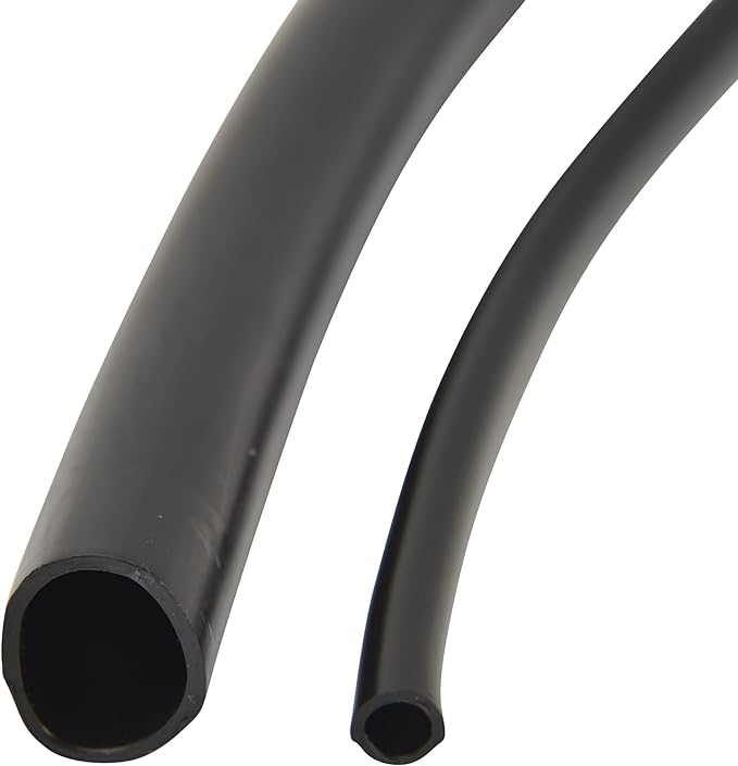 Raindrip 016005P 1/4-Inch Drip Irrigation Supply Tubing, 50-Foot, for Irrigation Drippers, Drip Emitters, and Drip Systems, Black Polyethylene (Pack of 4)