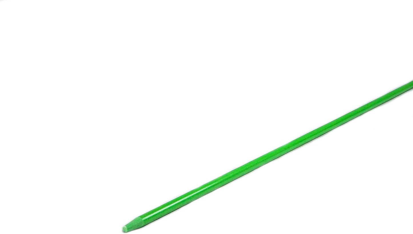 5ft Green Pro Snow Stakes - 60" x 5/16" Driveway Markers, Pointed Tip, Hy Viz Reflective Tape, Armor Cap (Choose Quantity) (600)