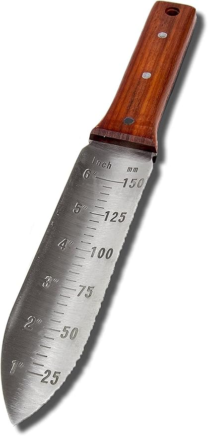 Garden Guru Hori Hori Garden Tool Deluxe Set for Weeding, Digging, Pruning, and Cultivating - Stainless Steel Full Tang Blade (4 Pack)