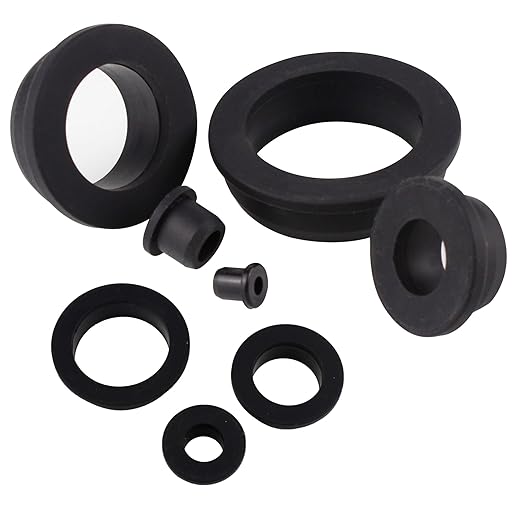 5/8 Inch Drill Hole, 1/4 Inch ID Silicone Rubber Grommets for Wiring, Automotive, Firewall Hole Plug, Small Top Hat Grommets for Vinyl Tubing in Hydroponic and Irrigation Systems, 15 Pack