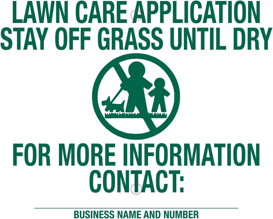 Lawn Treatment Application Stakes & ILLINOIS Signs (Premium Style Stakes / 1,000 pc. Pack)