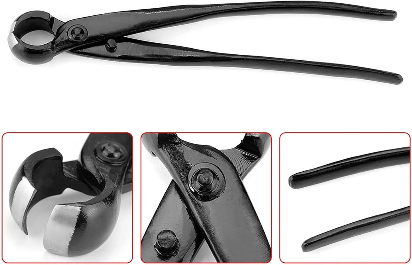 Bonsai Concave Cutter, Bonsai Tools Concave Cutter, 8.4 Inch Manganese Steel Alloy Sharp Blade Round Edge Knob Cutter, Gardening Concave Pruner(210mm / 8.27inch)(210mm)