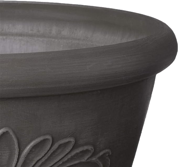 Arcadia Garden Products PSW TA20DC Bulb Pan, 8 by 3-Inch, Dark Charcoal, 8"x3"