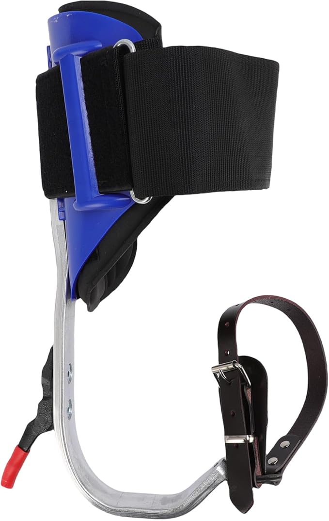 Tree Climbing Spikes Kit Aluminum Alloy Adjustable Tree Climbing Equipment with Anti Slip Pedal for Gardening Fruit Picking