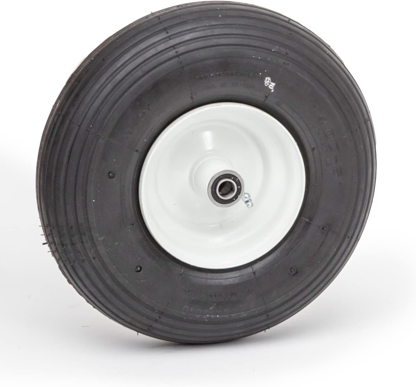 Pneumatic Replacement Wheel | 13.6" Tire for Wagon, Nursery Cart, Wheelbarrow | 4.00-6 Wheel Size | Hub/Bearing Size Options