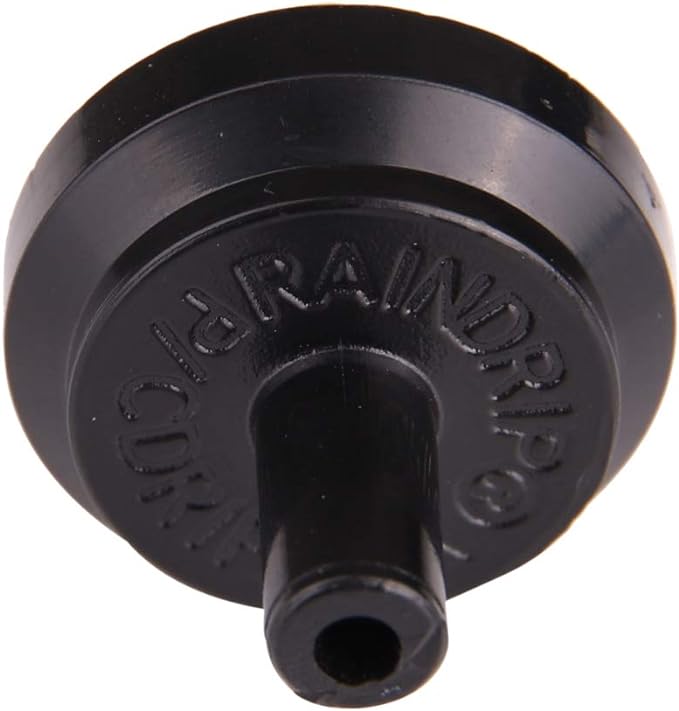Raindrip PC4010B 1 GPH Pressure Compensating Drippers, Drip Irrigation Emitters for Drip Irrigation Gardening System, Maintains Constant Water Flow, 10-Pack, Black