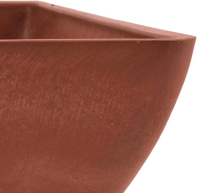 Arcadia Garden Products PSW FBD30TC Simplicity Square Terra Cotta Color