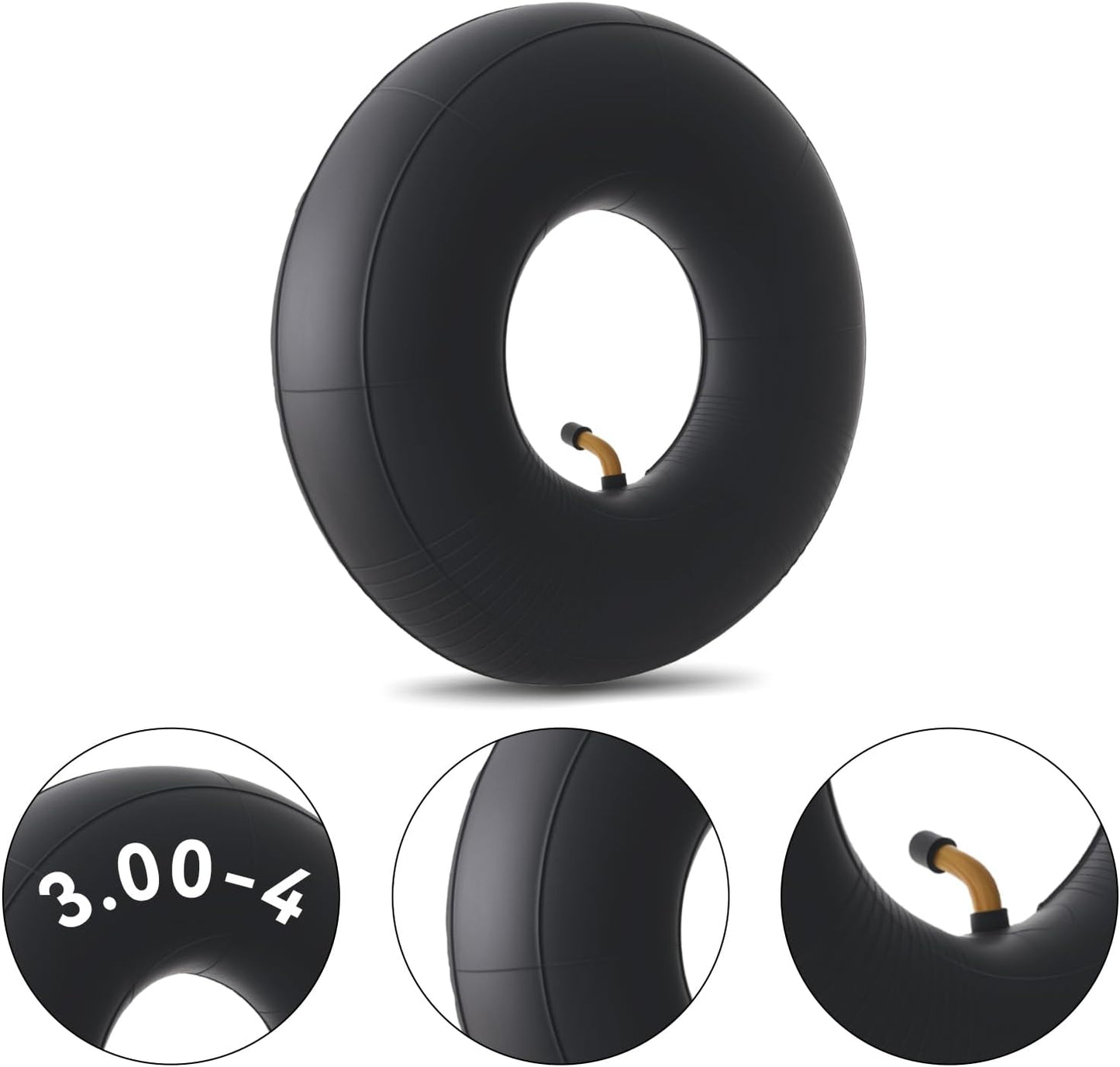 2-Pcs 3.00-4 Inner Tube 260x85 10x3" Tube for Scooter/ATV/Wheelbarrows/Tractors/Mowers and More