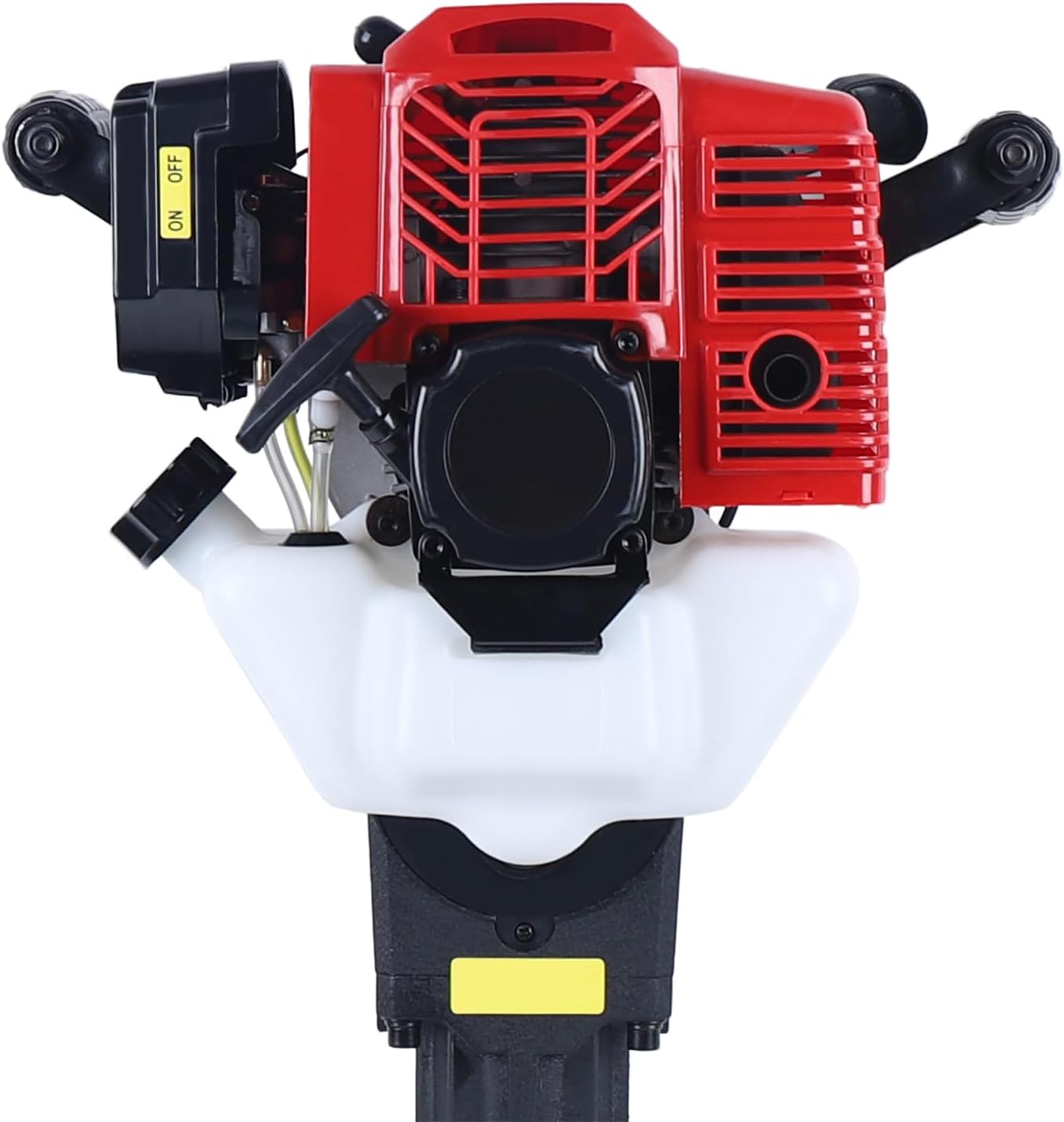 52CC 2 Stroke Tree Digger Machine Garden Planting Shovel Gas Powered Handheld Trencher Digger Excavator Post Hole Digger for Planting, 1.9KW 1500BPM Air-Cooled