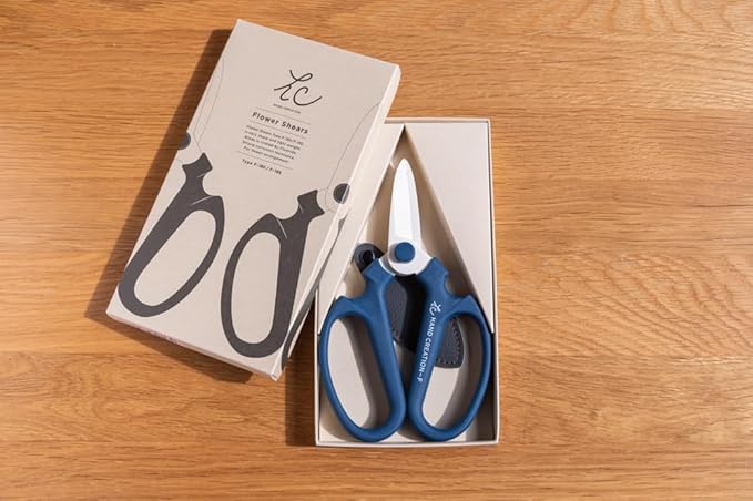SAKAGEN HAND CREATION Flower Shears Type F-180 Scissors (Blue)