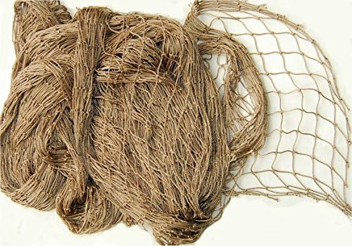 Knotted Netting - Camo Netting to Customize, Hunting Gear, Camouflage Netting Used by Outdoor Enthusiasts for Climbing, Hunting or Fishing - 4' X 5' with 1"x1" Holes, Tan