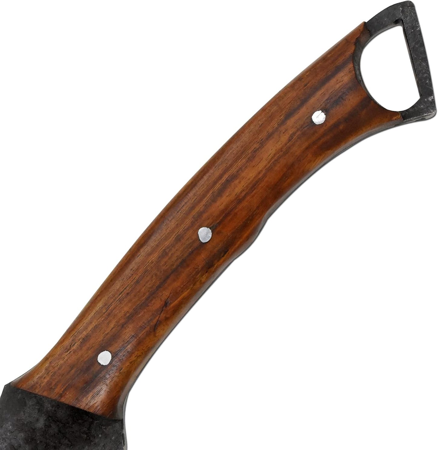 Fixed-Blade Full Tang 1075 High-Carbon-Steel Blade Hunting-Machete for Cutting Splitting (Brown-1)