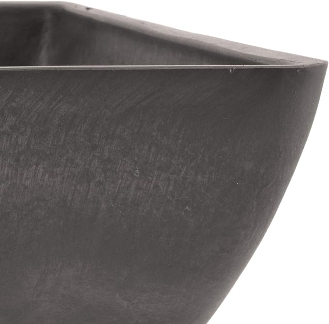 Arcadia Garden Products PSW FBD30DC Simplicity Square, 12 by 12 by 6-Inch, Dark Charcoal