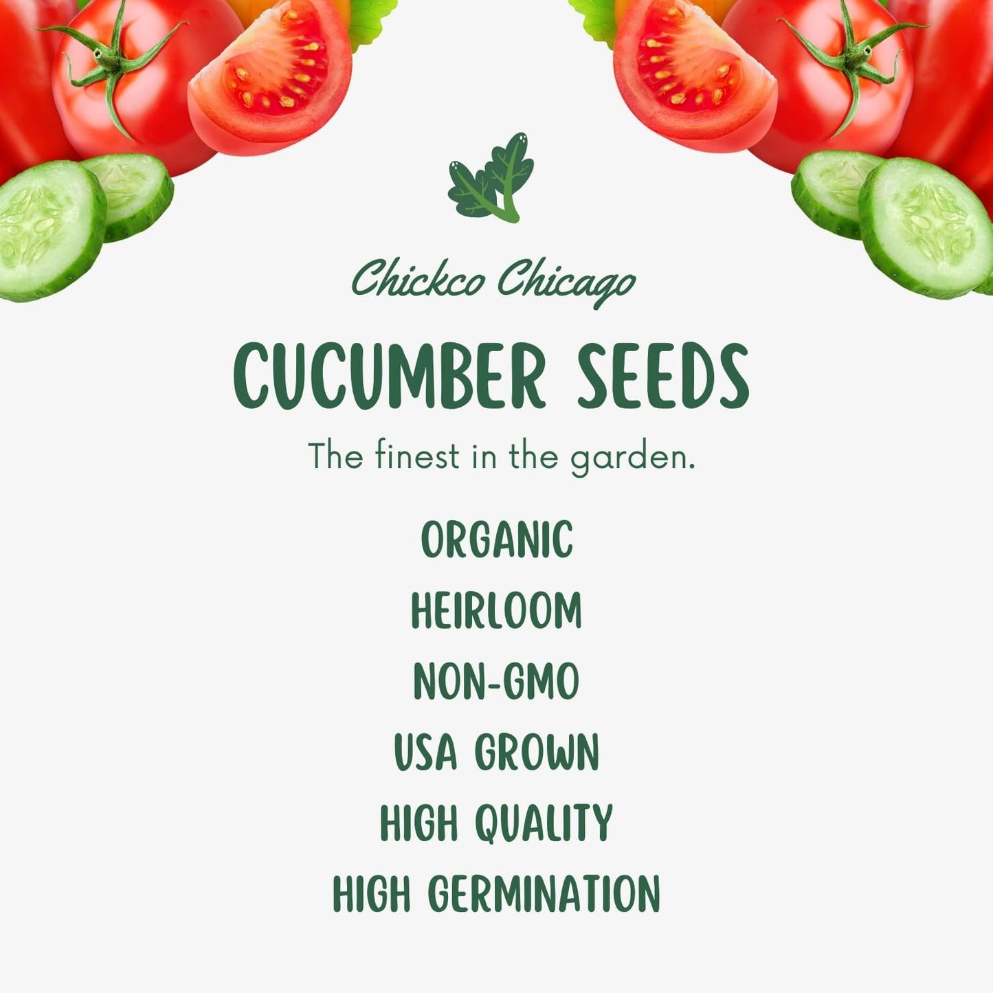 250+ Organic Marketmore Cucumber Seeds – Premium Heirloom Seeds – Perfect for Gardens, Raised Beds & Containers – Crisp, Delicious & Non-GMO – USA Grown (Cucumis sativus)