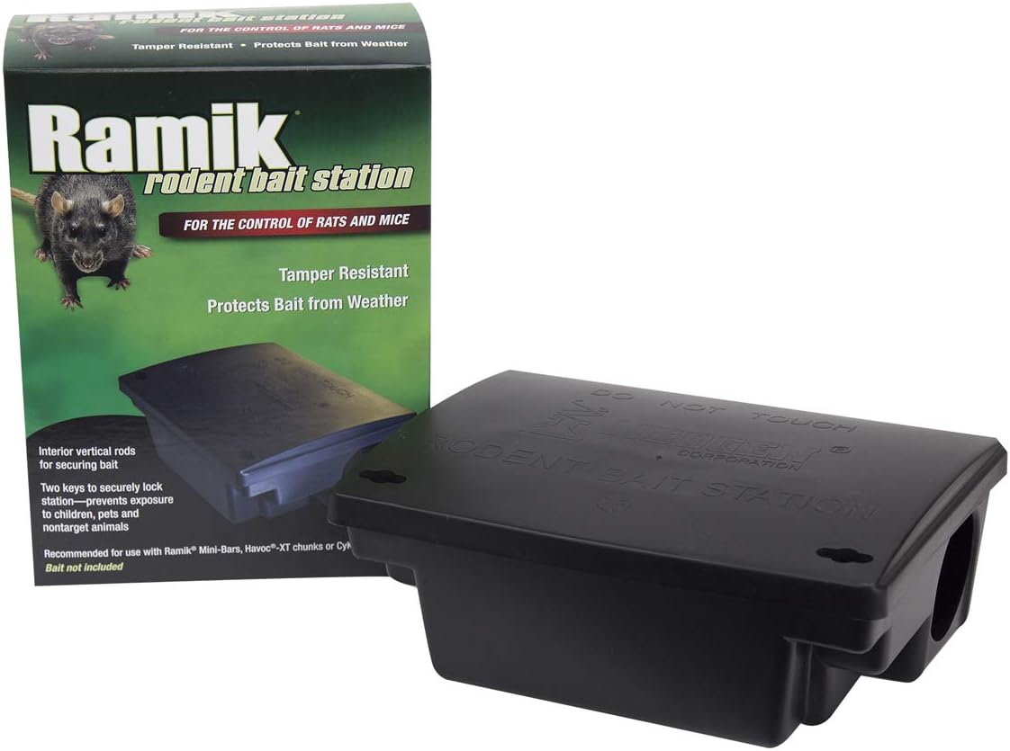 Neogen 000550 Rodent Bait Station, Black (Pack of 6)
