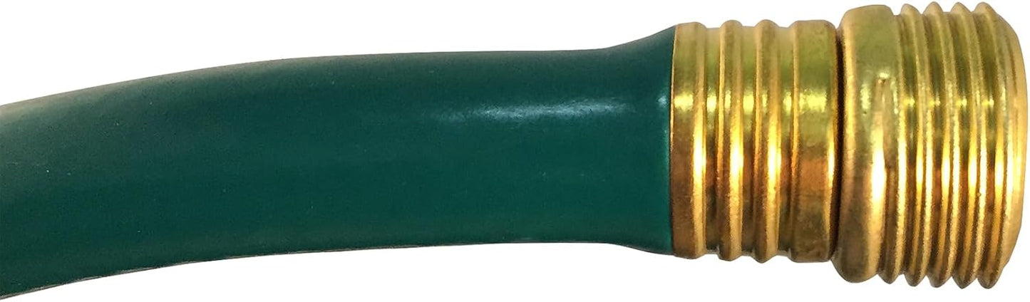 Flexon 1/2" x 75ft Light Duty Garden Hose – Lightweight, Flexible, Kink-Resistant, Durable Vinyl, Leak-Proof Couplings, Weather-Resistant Water Hose for Lawn, Garden, and Outdoor Use