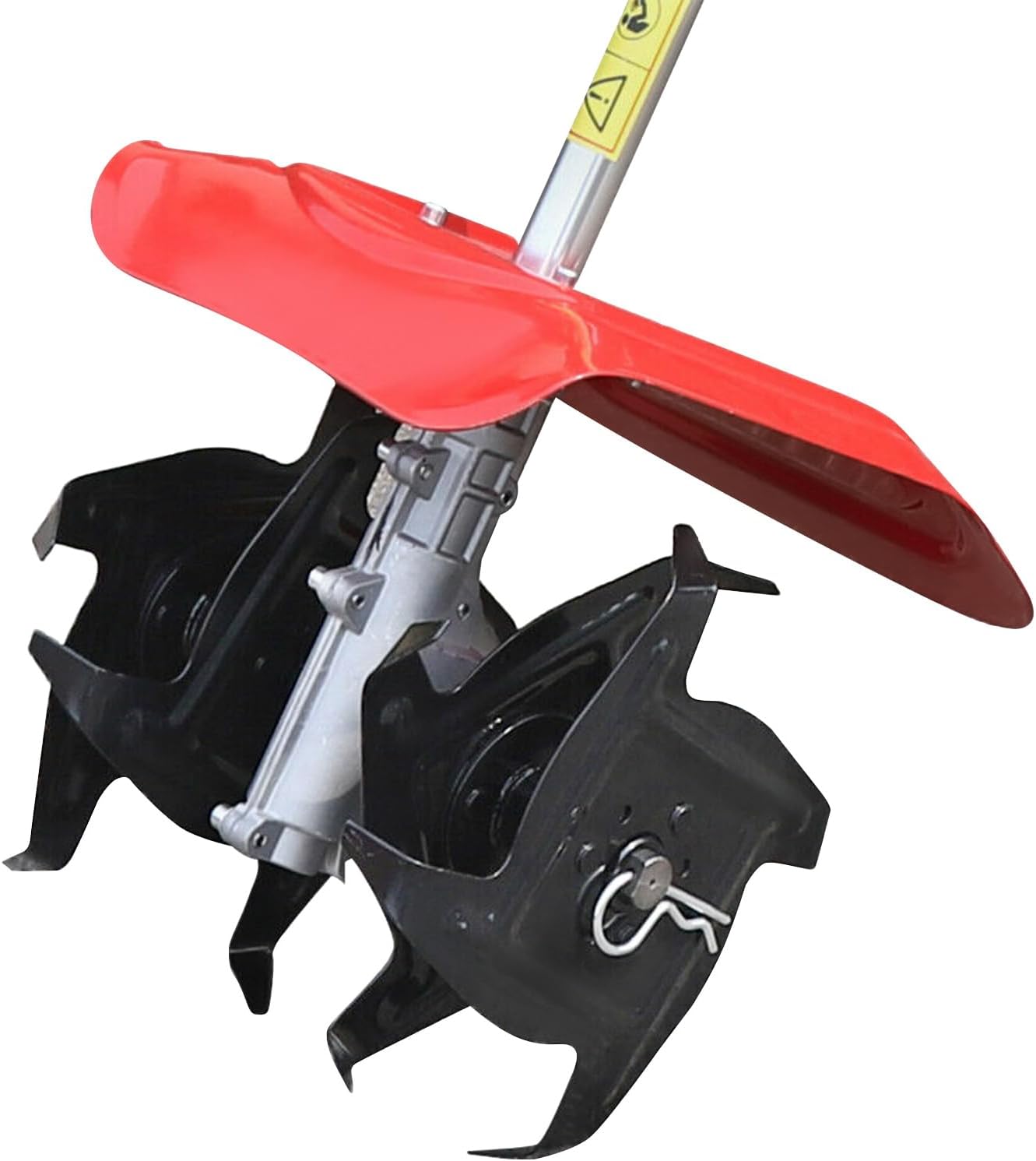 Gas Powered Tiller Cultivator 42.7CC 2-Stroke Handheld Garden Rotary Cultivator Rototiller Cordless for Gardening, Sandy Land, Loose Soil, Cultivation of Cash Crops