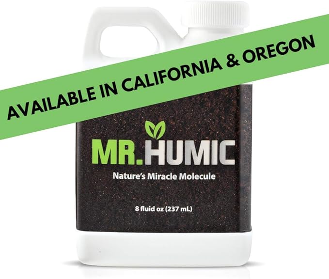 Organic Humic Acid Plant Amendment, Natural Humic Soil and Hydroponic Nutrient Enhancer - Lawn and Garden Growth, Plant Health (8 oz)