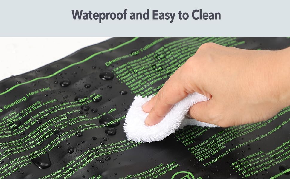 Seedling Heat Mat with ETL Listed,Warm Hydroponic Heating Pad for Indoor Seed Starting,Brewing and Greenhouses,Durable Waterproof Germination Station Heat Mat (1 Pack-20"x10"-Heat Mat)