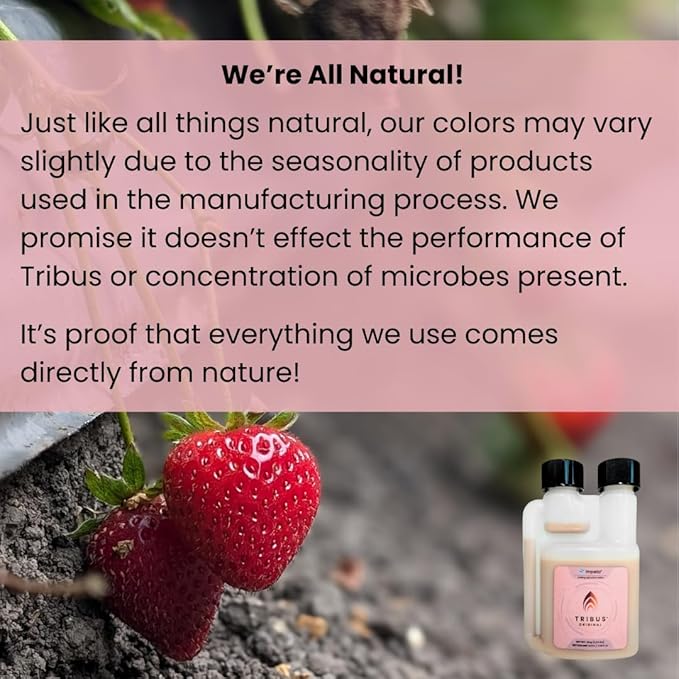 Tribus Organic Microbial Inoculant β Root Booster for Plants, Increases Plant Yield, Root Growth, Flower & Fruit Quality. Bloom Booster. Visible Root Growth in 24Hrs. Liquid Color May Vary. 3.38 oz