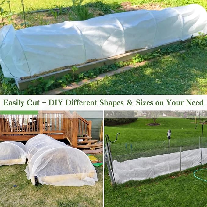 Plant Covers Freeze Protection, 7FT x 25FT 0.9oz Reusable Floating Row Cover Plant Blankets Frost Cloth for Clod Winter Frost Sun Pest Protection