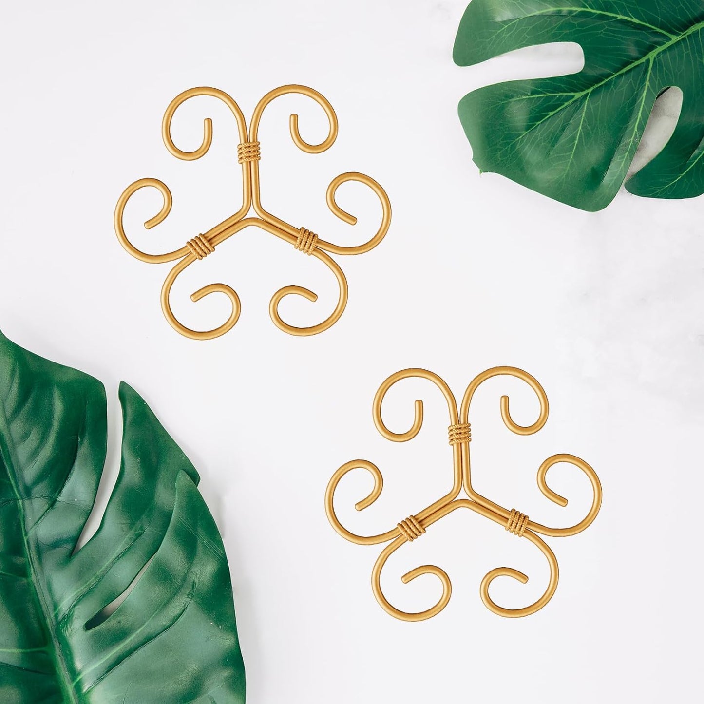 4PCS Iron Monstera Support, Uniquely Designed Plant Support Stakes for Indoor Plants, Stable Plant Stakes and Supports, Turtle Shell Bamboo Clamp Set for Thriving Growth