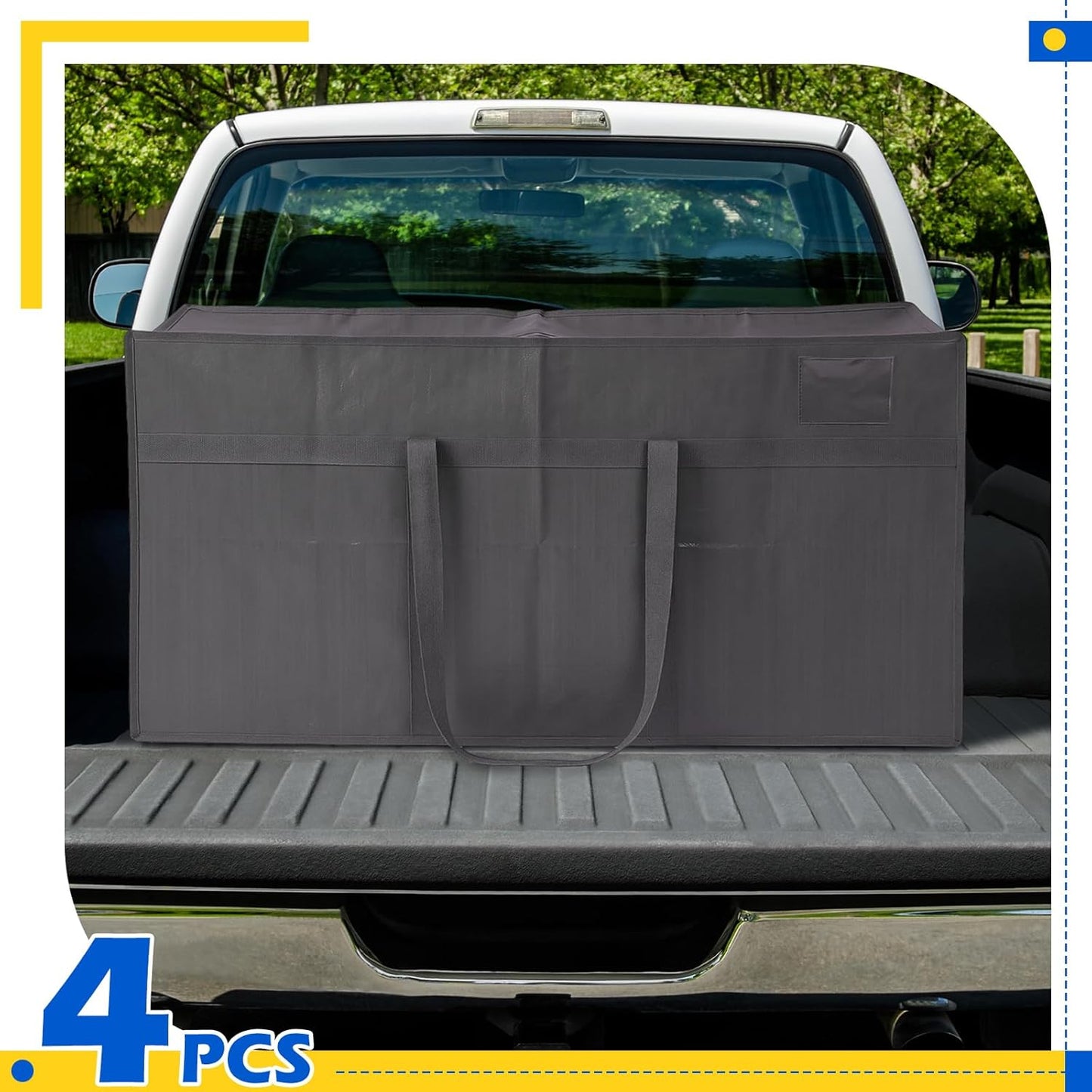 4 Pcs Large Moving Bags with Zipper and Handles Foldable Storage Duffle Bags Heavy Duty Extra Large Totes for College Dorm Travel Clothes Blankets Bedding Moving(66 Gallon,Gray)