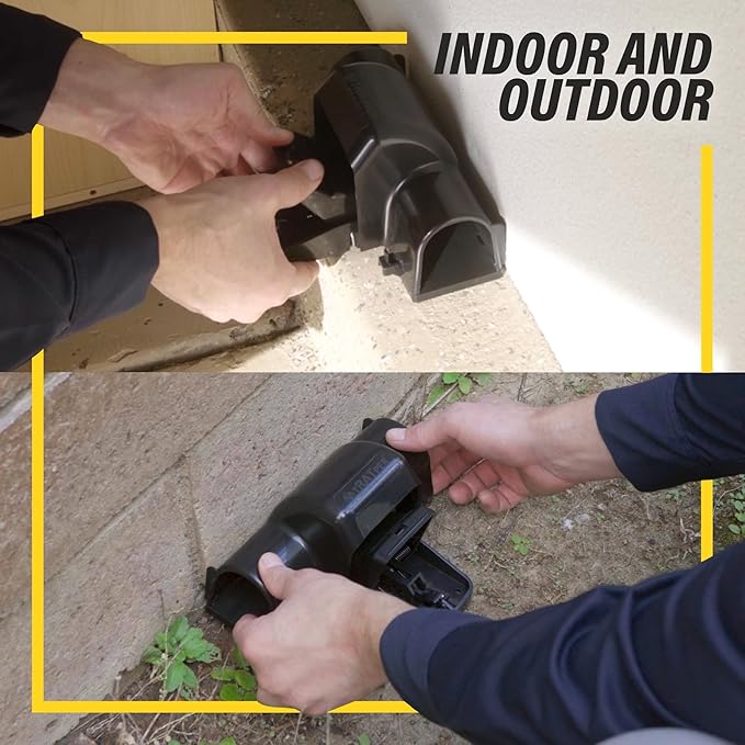 Rat and Chipmunk Traps. Prevents Accidental Triggering with Dual Tunneled Design. Covered Snap Traps for Humane Kill, Reusable, Pest Control for Rats, Indoor & Outdoor Use. 2 Pack