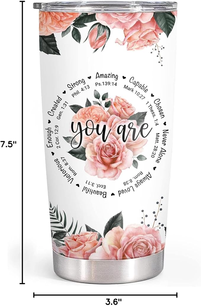 Christian Gifts for Women - Religious Gifts for Women, Catholic Gifts Women - Inspirational Gifts for Women, Spiritual Gifts - Christmas Gifts for Women, Birthday Gifts for Women - 20 Oz Tumbler