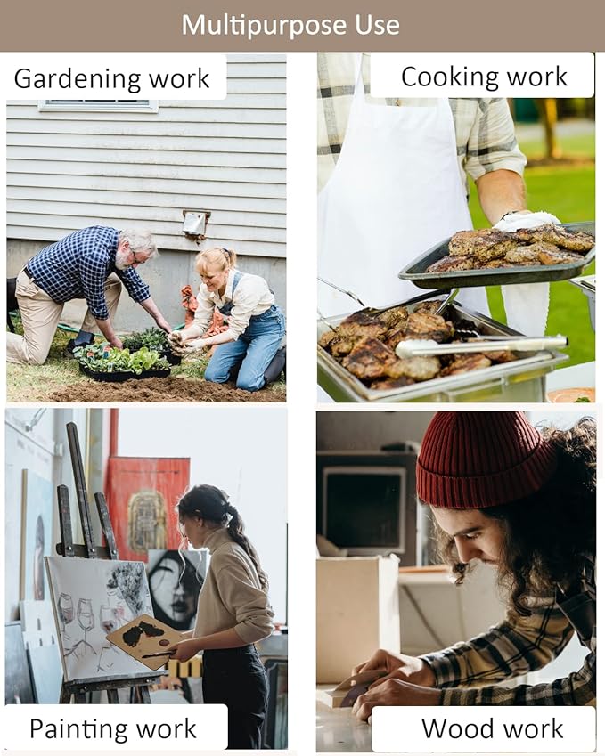 Garden Apron With Pockets,Woodworking Artist Tool Apron,Unique Gardening Gifts for Women/Men