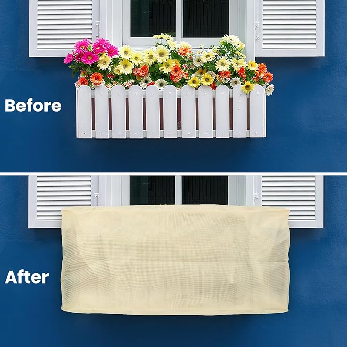 Plant Covers Freeze Protection, 2 Pack Garden Covers for Potted Plants, Frost Cloths for Outdoor Plants, Winter Protection for Vegetables & Flowers (40"×15"×18")