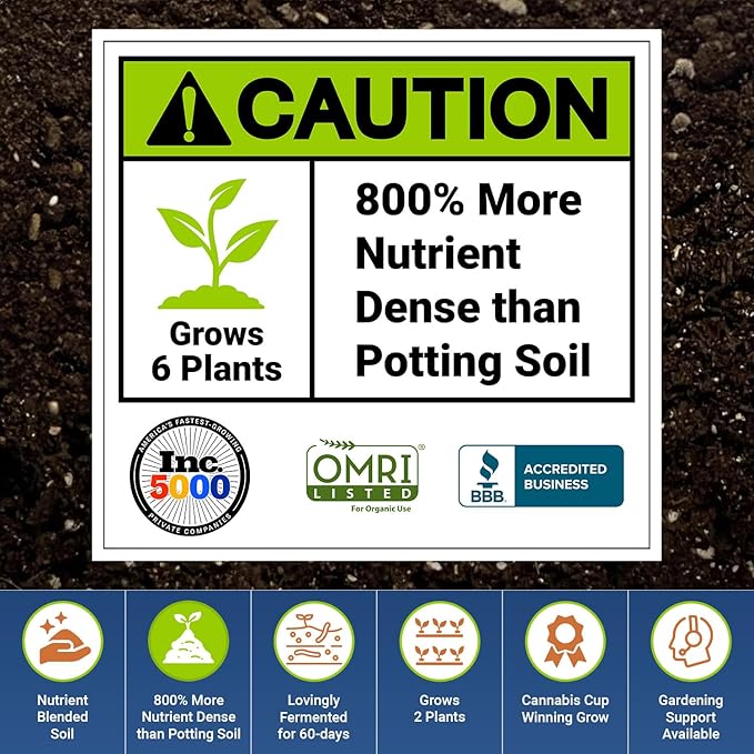 California Super Soil Premium 100% Organic Super Soil Kit, 18+ Nutrient Blend - Living Soil Technology - Potting and Garden Soil for Indoor Grow Kit - Includes (7X) 6 Lbs Bag of CaliSuperSoil