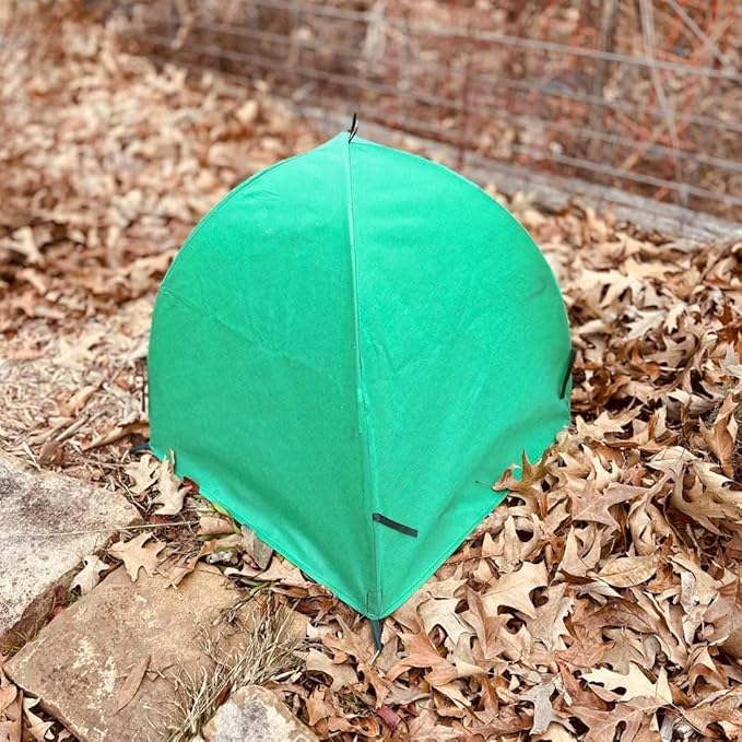2 Pack Plant Freeze Protection Covers Winter Shrub Covers Plant Frost Protection Tent, Warm Plant Tents Protecting Fruit Potted Plants Tree from Freezing Animals Eating ((22x22x23in, Frost Cloth))